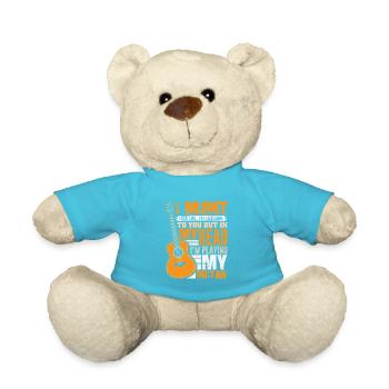 Guitare Guitariste Musicien Guitariste - Nounours - bleu outremer - Devant