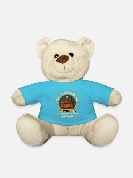 Monde Je répare tout ce qui fait des étincelles - Nounours - bleu outremer