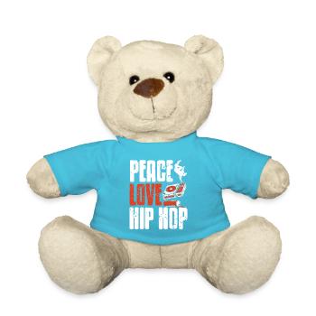 Peace Unity Beat Movement Graffiti DJ Bboy Flow - Teddy - Atollblau - Vorne