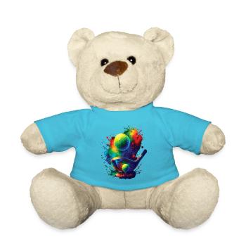 Golf Art - Illustration Vibrante pour Golfeur - Nounours - bleu outremer - Devant