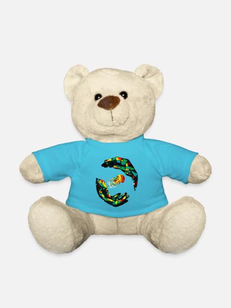 Geometrischer Quallenring - Teddy - Atollblau