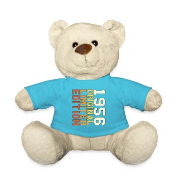 Originales Retro-Geburtstagsgeschenk von 1956 - Teddy - Atollblau - Vorne