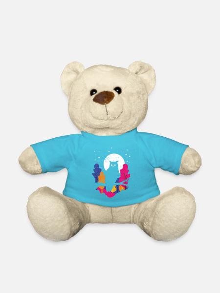Nachteule im Regenbogenwald - Teddy - Atollblau
