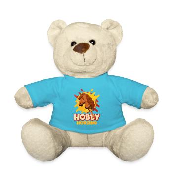 Hobby Horsing Pop Art Horse - Teddy Bear - atoll blue - Front