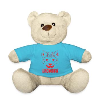 Safari Afrika serengeti wildlife halloween Leopard - Teddy - Atollblau - Vorne