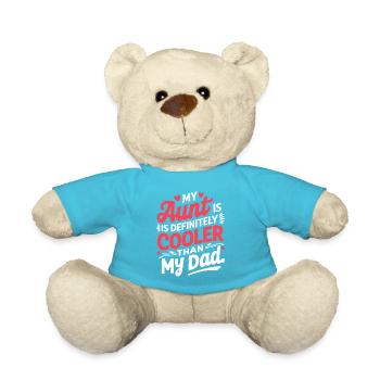 Tante est plus cool que papa – T-shirt graphique - Nounours - bleu outremer - Devant