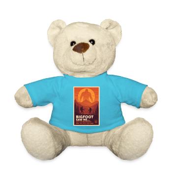 Bigfoot hat mich gesehen | Outdoor Humor - Teddy - Atollblau - Vorne