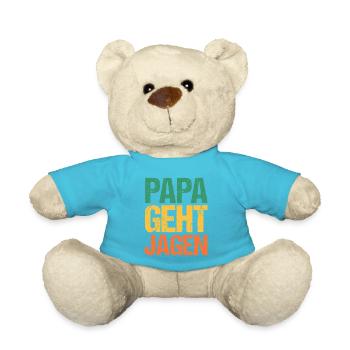Papa Fête des pères Chasse Chasse Chasseur - Nounours - bleu outremer - Devant