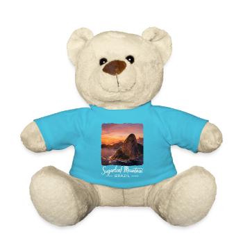 Montagne Sugarloaf au Brésil - Nounours - bleu outremer - Devant