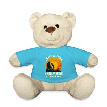 Vater & Sohn Angelpartner fürs Leben Angeln - Teddy - Atollblau - Vorne