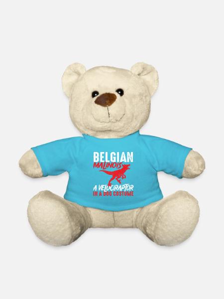 Belgisches Malinois-Velociraptor-Kostüm - Teddy - Atollblau