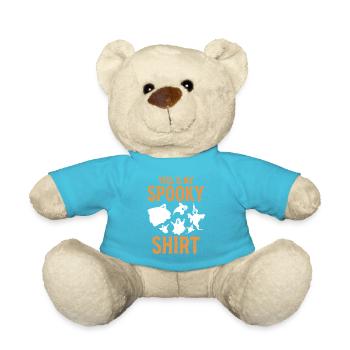 This is my Spooky Shirt Funny Halloween Ghost - Teddy - Atollblau - Vorne