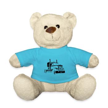 LKW Fahrer LKW Laster - Teddy - Atollblau - Vorne