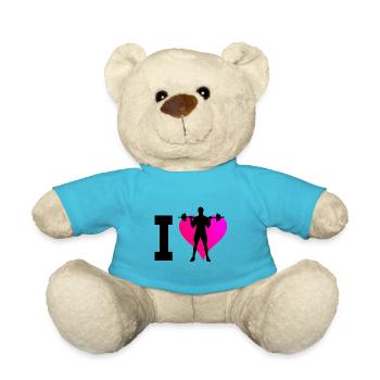 Cardio Women's Endurance Training Strength Training - Teddy Bear - atoll blue - Front