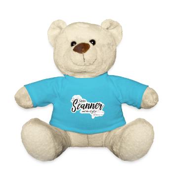 Ich bin Scanner... by Agnes Johanna Art - Teddy - Atollblau - Vorne