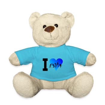 Damen Tennisspieler Tennis spielen Tennisspielen - Teddy - Atollblau - Vorne