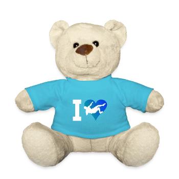 Women's Climber Bouldering Bouldering Climbing - Teddy Bear - atoll blue - Front