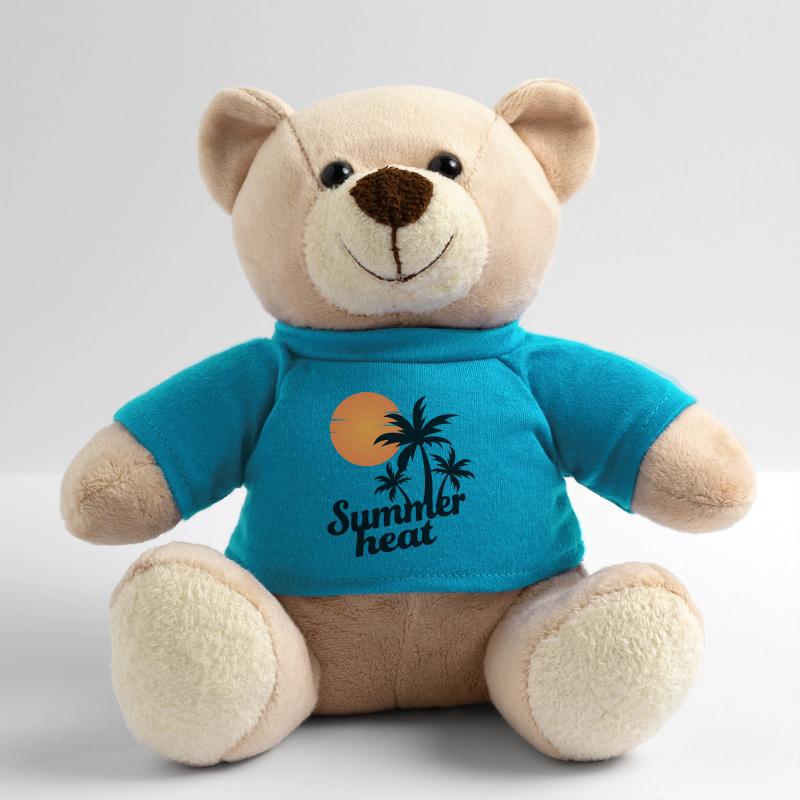 Hot summer under palm trees Teddy Bear