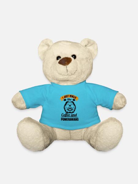 Spitz Pomeranian Zwergspitz Chien - Nounours - bleu outremer