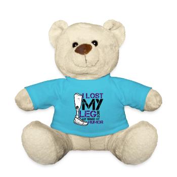 I lost my leg not my sense of humor - Teddy - Atollblau - Vorne