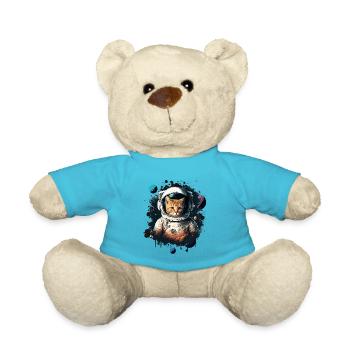 Astronaut Katze - Teddy - Atollblau - Vorne