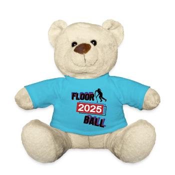 Floorball Spielerin Team Turnier Mannschaft 2025 - Teddy - Atollblau - Vorne