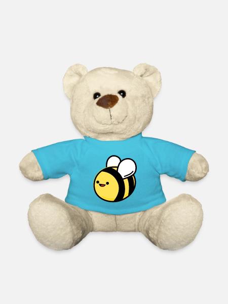 Bee - Teddy Bear - atoll blue