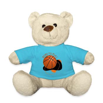 BORN TO PLAY BASKETBALL DESIGN - Teddy Bear - atoll blue - Front