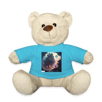 Fantasy castle dreamscape - Teddy Bear - atoll blue - Front