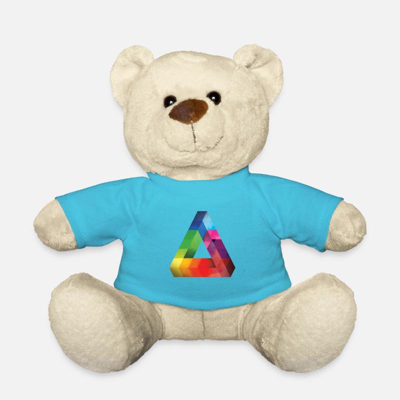 triangle - Teddy Bear - atoll blue