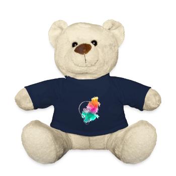 L'ampoule aux taches de couleurs - Nounours - bleu marine - Devant