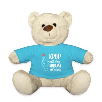 Kdrama toute la nuit. Cadeau musicien - Nounours - bleu outremer - Devant