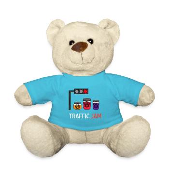 Stau Lustiger Illustrator Gift - Teddy - Atollblau - Vorne