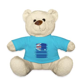 Drapeau australien abaissé sous drapeau australien - Nounours - bleu outremer - Devant