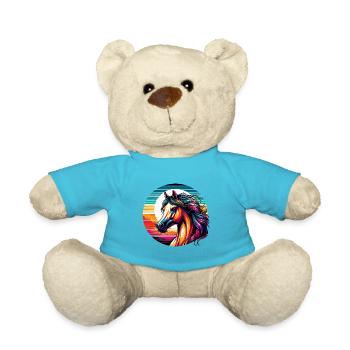 Arabische Pferdekunst - Teddy - Atollblau - Vorne