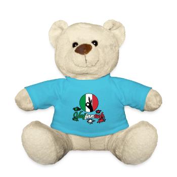 Italy Italian Vaffanculo - Teddy Bear - atoll blue - Front