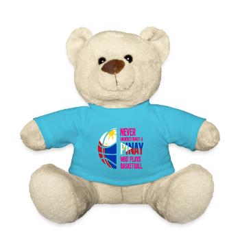 Philippinen Pinay Flagge Basketball I Geschenk - Teddy - Atollblau - Vorne