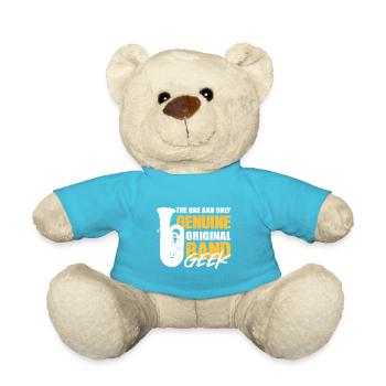 Band Geek Band Member Gift - Teddy Bear - atoll blue - Front