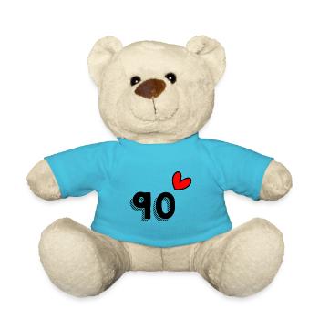 90 JAHRE. 90-jähriges JUBILÄUM. JUBILÄUM 90 JAHRE. 90 - Teddy - Atollblau - Vorne
