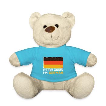 I'm not angry, I'm german desperate - Teddy Bear - atoll blue - Front