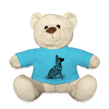 Schaeferhund Welpe - Teddy - Atollblau - Vorne