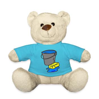 putzen cleaning putzfrau broom wischmop32 - Teddy - Atollblau - Vorne