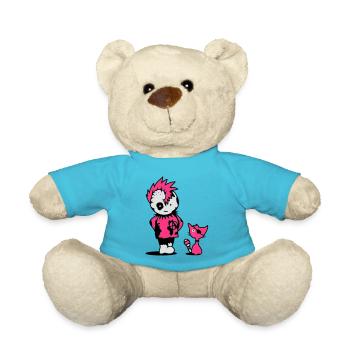 Un punk petit un petit chat - Nounours - bleu outremer - Devant