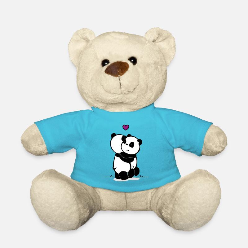 Panda Love - Teddy Bear - atoll blue