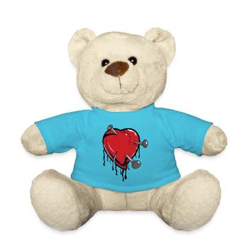 Broken Heart - Teddy - Atollblau - Vorne