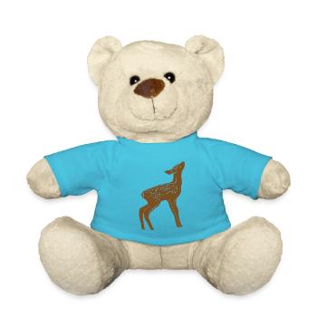 Roe deer - Teddy Bear - atoll blue - Front