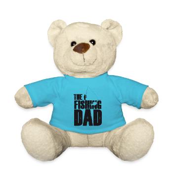 Saying for anglers Gift for anglers - Teddy Bear - atoll blue - Front