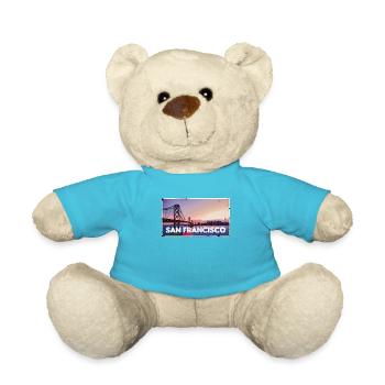 San Francisco America USA - Teddy Bear - atoll blue - Front