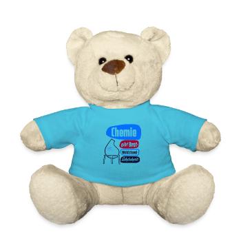 DDR CHEMIE VEB Propaganda Retro Industrie Design - Teddy Bear - atoll blue - Front