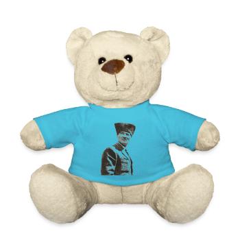 Mustafa Kemal Ataturk - Teddy Bear - atoll blue - Front